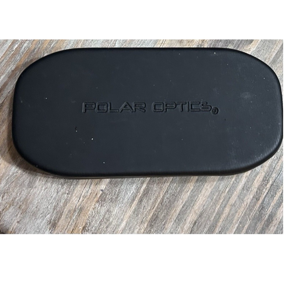 Polar Optics Hard Shell Eyeglass Case Black Magnetic Closure 5.25"x2.50